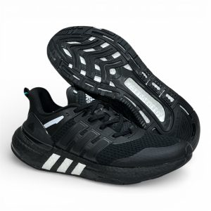 Adidas Ultraboost Lightweight Sneakers Black White Lines